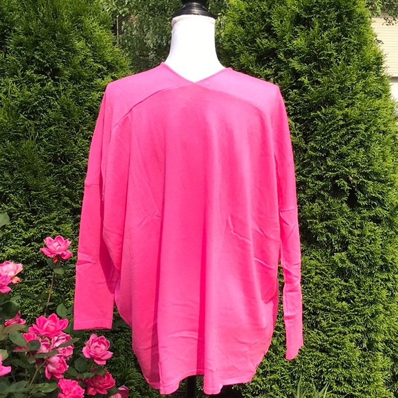 Last 1️⃣ Pink V-Neck Slouchy Sweater - Picture 5 of 5